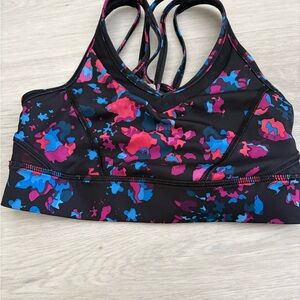 Lululemon Athletica Black and Blue Sports Bra